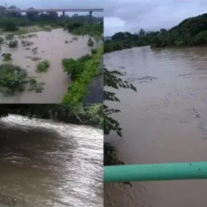 Fuertes lluvias causan incremento en caudal de varios ríos y arroyos de Puerto Plata