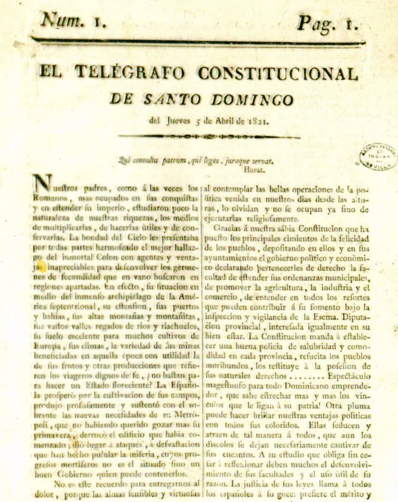 El periódico dominicano “El Telégrafo” cumple 200 años de fundado