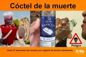 Estas son las bebidas que han provocado intoxicaciones letales, según Salud Pública