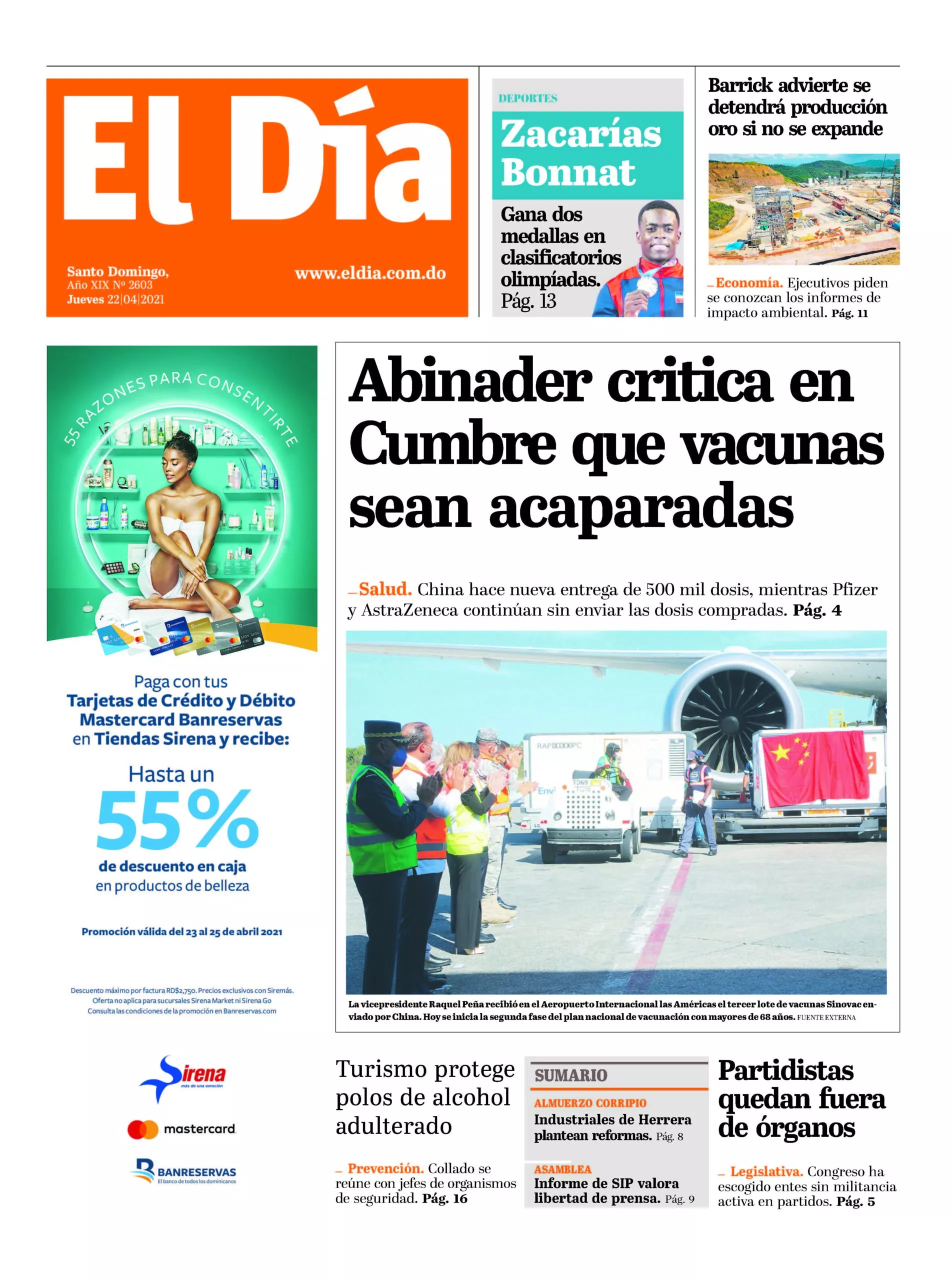 Portada impresa