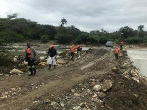 Restablecen paso a comunidades estaban aisladas tras crecida río Bajabonico 