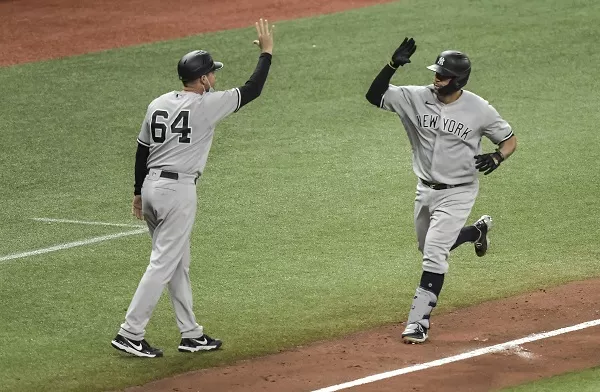 Gary Sánchez y Aaron Judge de Yanquis jonronean contra los Rays