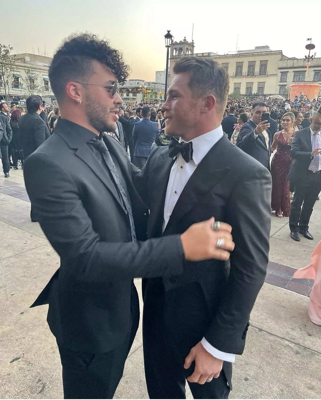 J Balvin y Prince Royce asistieron a la boda del Canelo