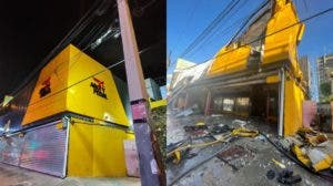 Bomberos logran sofocar incendio en tienda Aro y Pedal en la 27 de Febrero