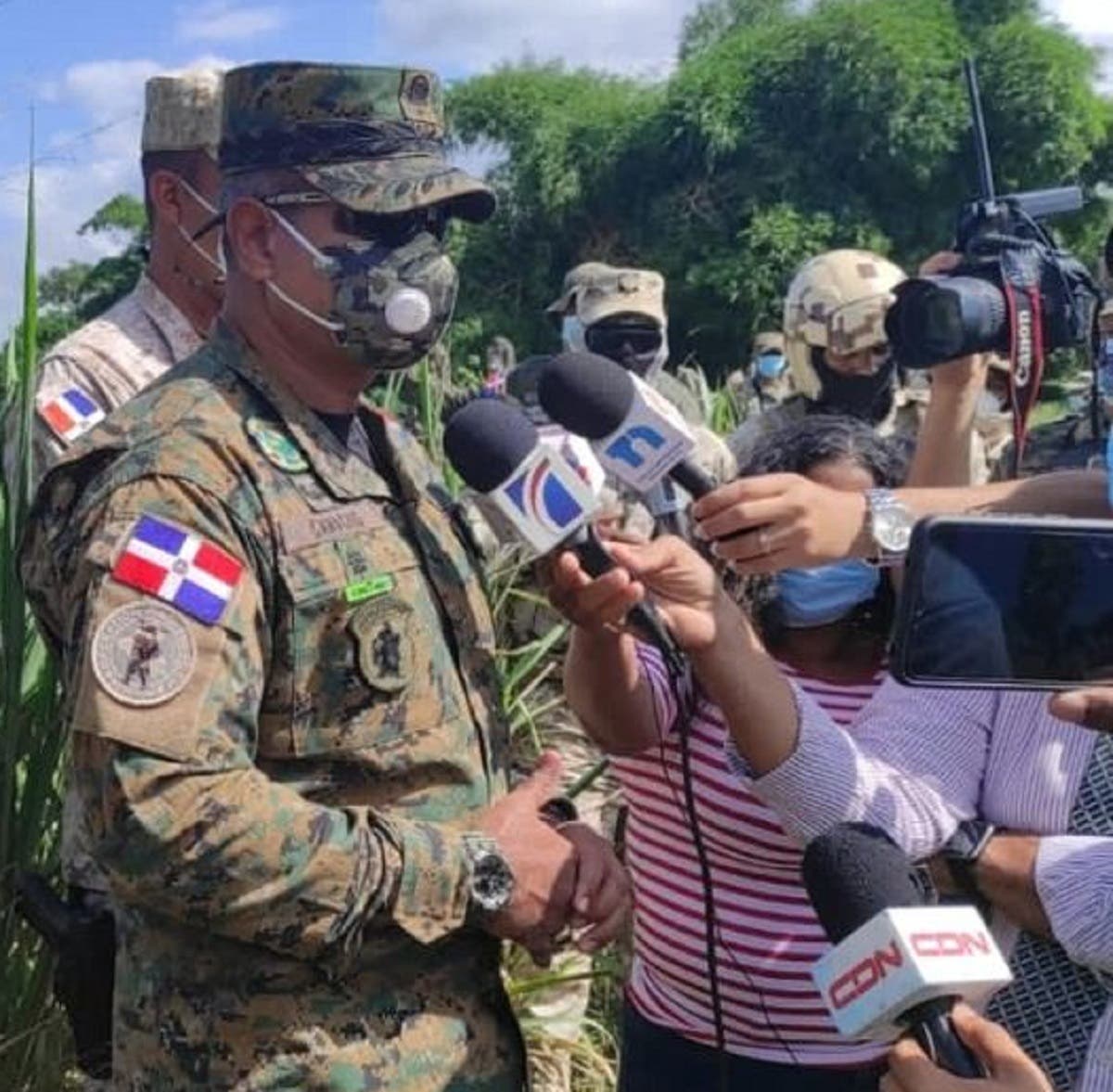 Inspector del Ejército Nacional recorre zona fronteriza en Dajabón