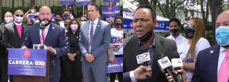 Fernando Cabrera recibe apoyo de líderes en El Bronx