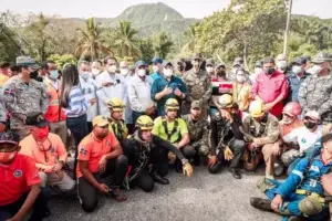 Resaltan labor de rescatistas del teleférico de Puerto Plata