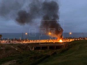 Migrantes marroquíes protagonizan disturbios cerca de la frontera con Ceuta