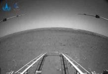 Las primeras imágenes tomadas por Zhurong, el robot de China que aterrizó en Marte