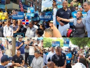 Aspirante alcaldía NYC cierra su campaña entre dominicanos Alto Manhattan; recorre vía