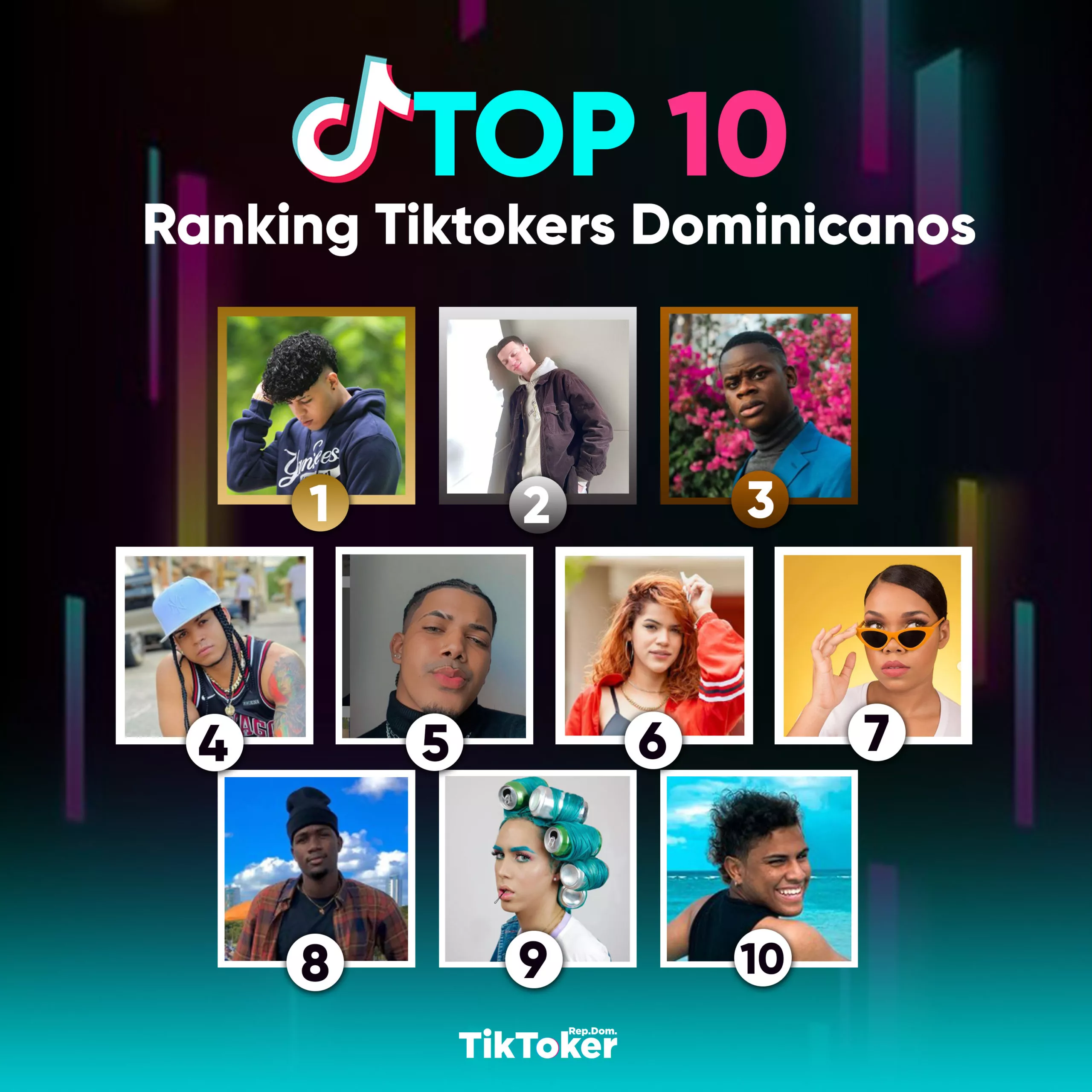 Los 10 Tiktokers más famosos en RD