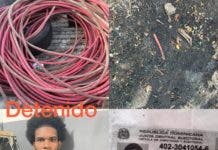 Se entrega uno de los supuestos responsables de sustraer cables del AILA