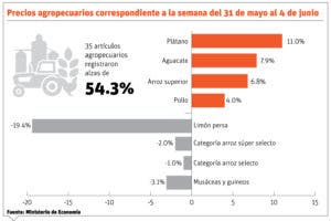 Productores abogan reformas sector agrícola ante las alzas