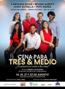 Comedia “Cena para tres & medio” llega Bellas Artes