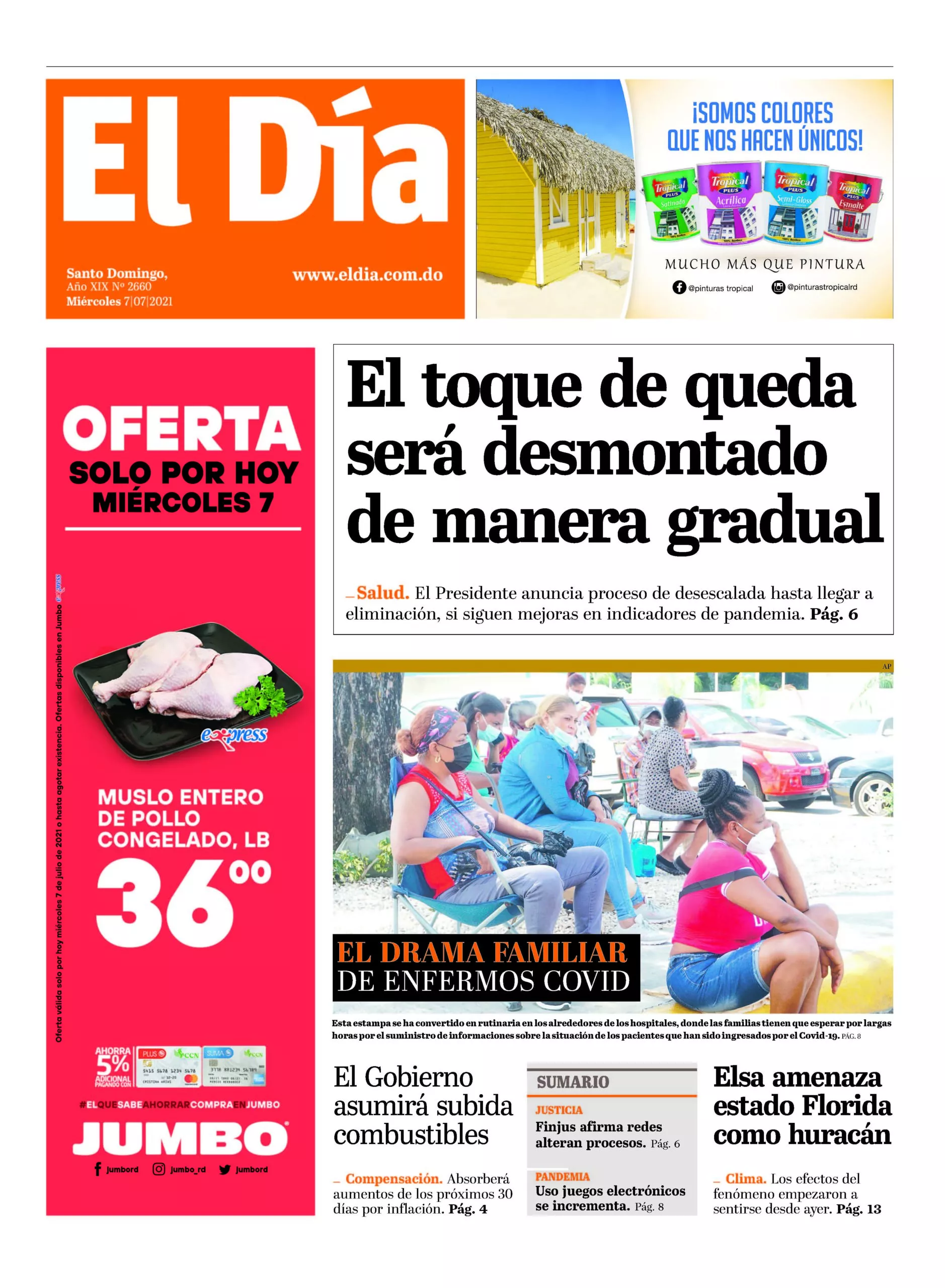 Portada impresa 7-7-2021