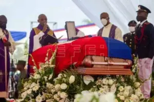 Sepultan al asesinado presidente de Haití, Jovenel Moise