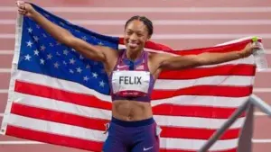 Olímpicos de Tokio: el récord de once medallas de Allyson Felix en atletismo