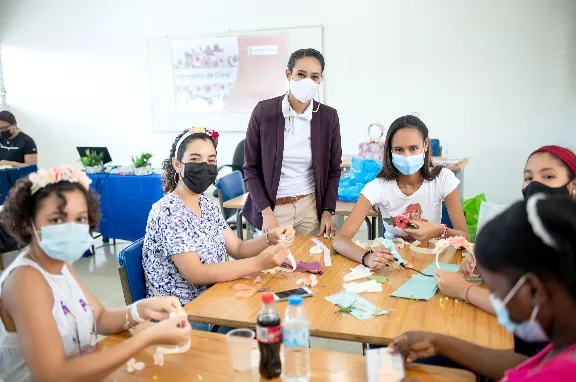 Participantes en uno de sus talleres.