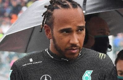 Lewis Hamilton incrédulo resultados en  Bélgica