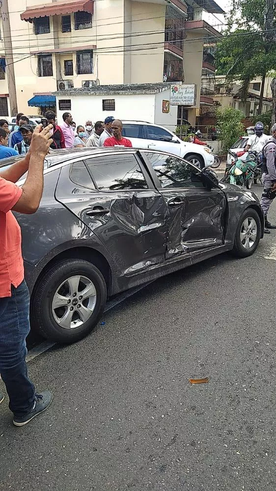 Varios heridos en accidente ocurrido esta mañana en Gazcue