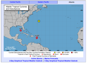 Tormenta tropical Grace provocará lluvias a partir de esta tarde