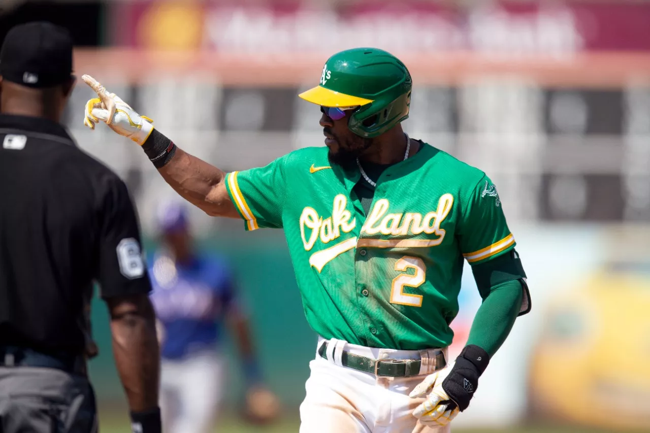 Starling Marte continúa dejando huella en los Atléticos de Oakland