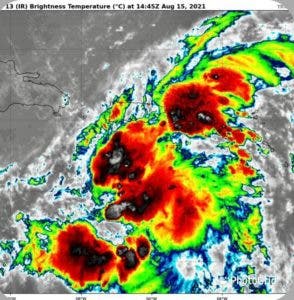 Tormenta Grace estaría tocando RD la madrugada de este lunes; podría fortalecerse en las próximas horas