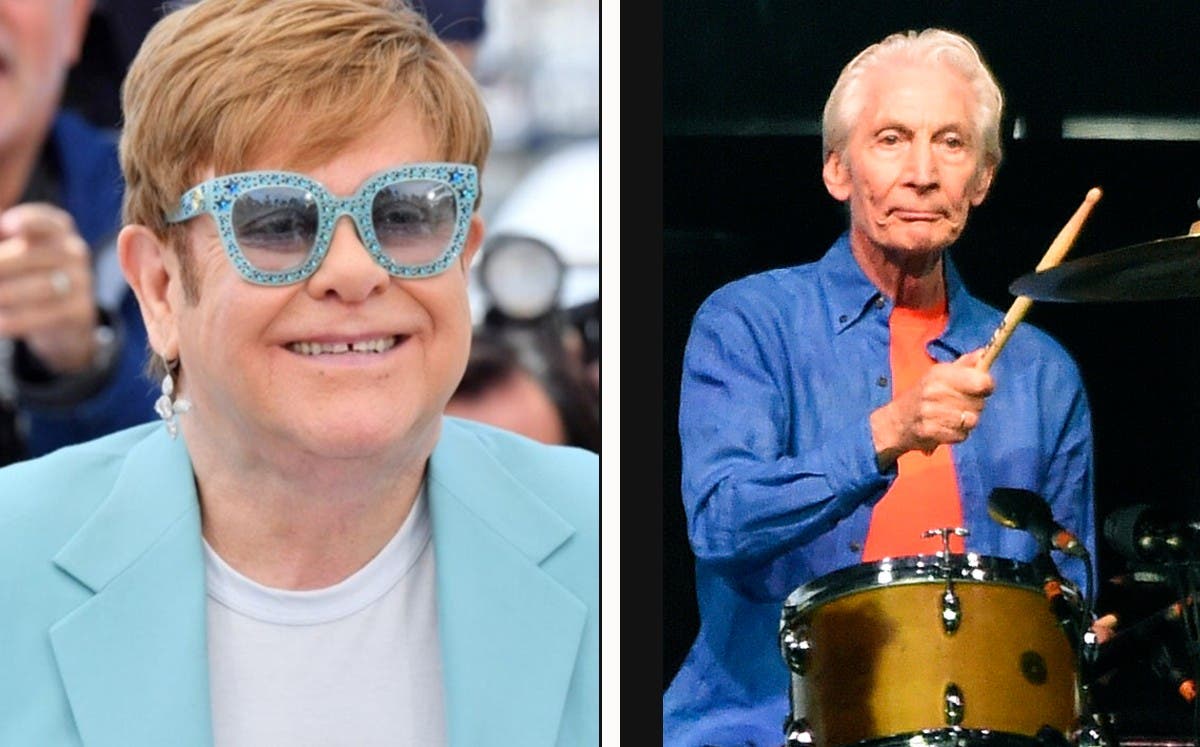 Elton John dice que Charlie Watts fue el “mejor batería