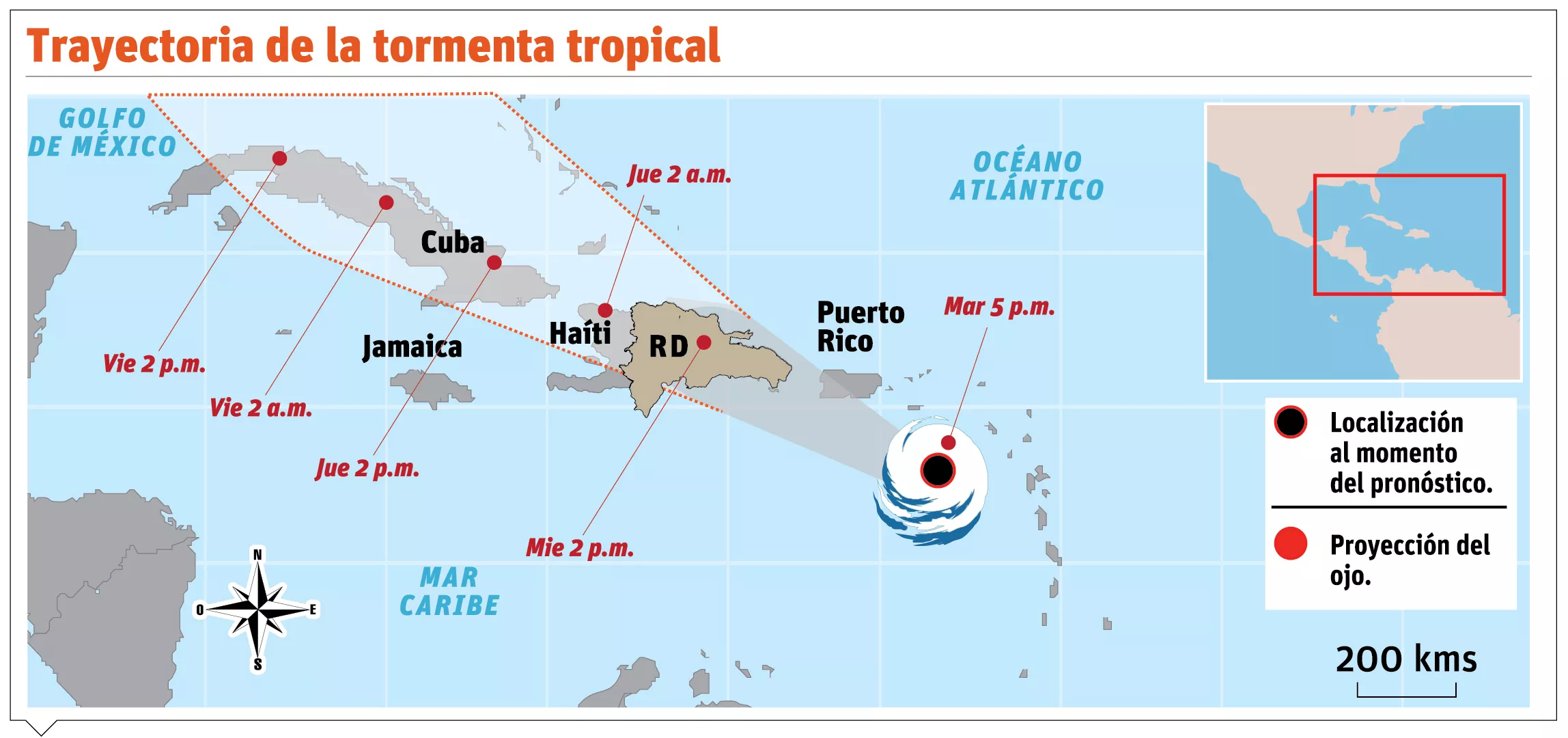 COE emite alerta para 24 provincias ante inminente impacto de tormenta