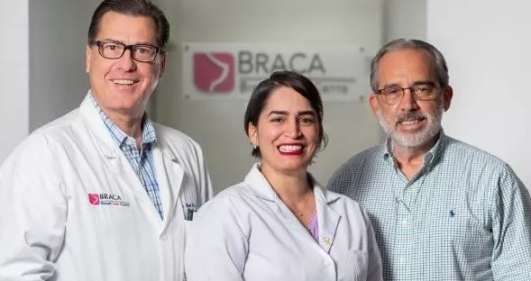 Miguel Oller, Rosa Veras y Santiago Collado.