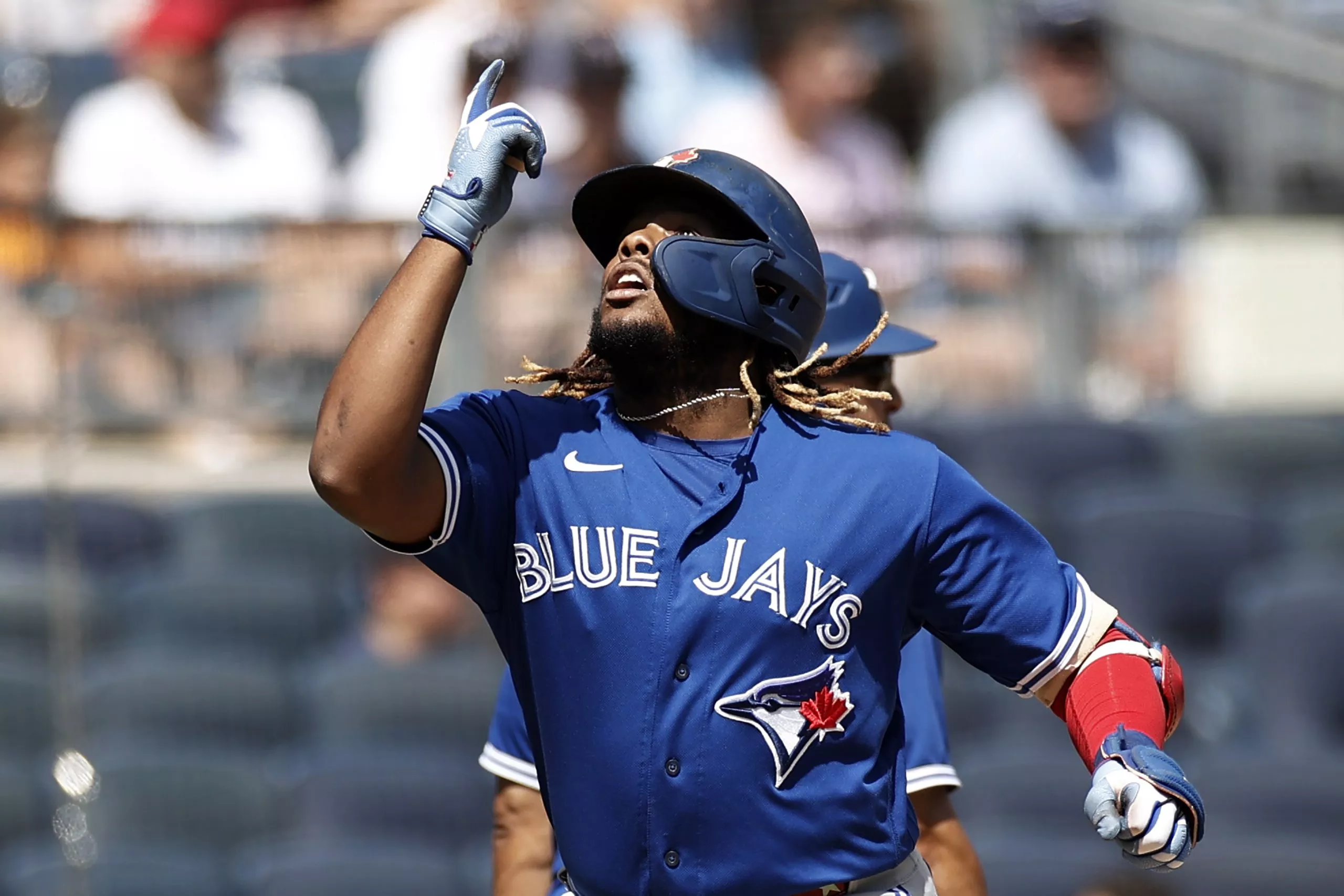 Vladimir Guerrero Jr. conectó su jonrón 43 de la temporada y se pone a uno para igualar a Ohtani