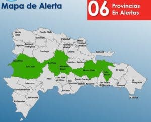 COE emite alerta verde para seis provincias ante posibles crecidas de ríos