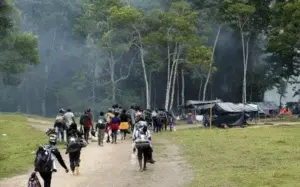 El éxodo haitiano abandona el silencio