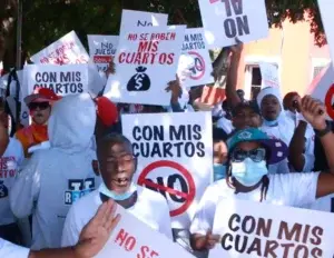 Trabajadores Zonas Francas rechazan entrega del 30% AFP