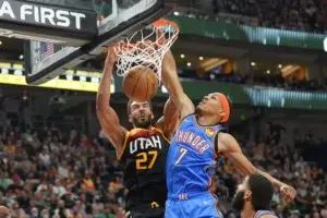 Gobert aporta doble-doble y Jazz se exhiben ante Thunder