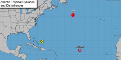 “Sam” tiene los dias contados como huracán en el Atlántico norte