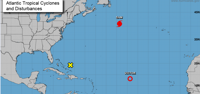 “Sam” tiene los dias contados como huracán en el Atlántico norte