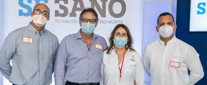 Gustavo Rojas, Raul Rizek, Ivonne Mañón de Rizek y Luis Alberto Rodríguez.