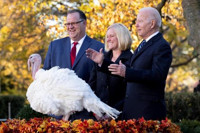 Biden perdona a dos pavos antes de Acción de Gracias fiel a la tradición