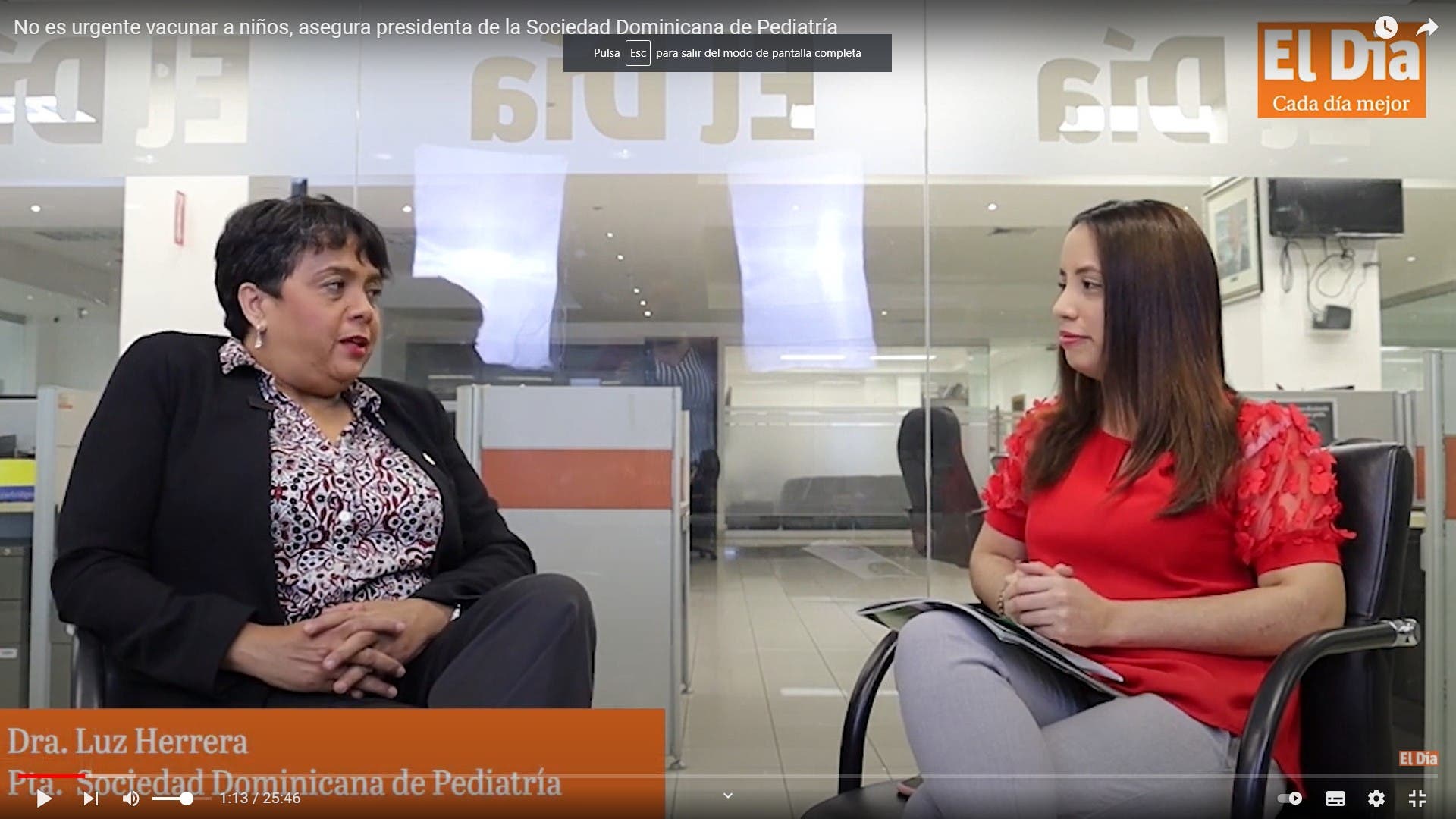 No es urgente vacunar a niños, asegura presidenta de la Sociedad Dominicana de Pediatría