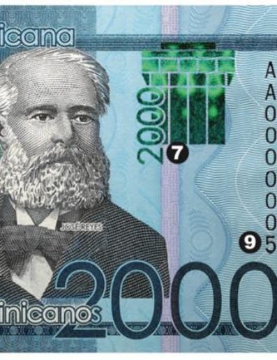 Banco Central pone a circular un billete de RD$2,000