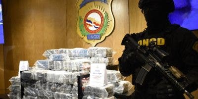 La DNCD ocupa cocaína llegó desde EE. UU.