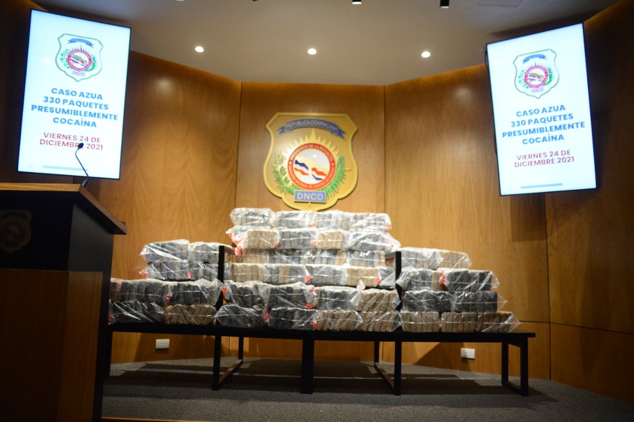 DNCD se incauta 330 paquetes de cocaína en Azua