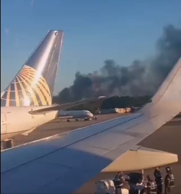 Aerodom: Avión se accidentó en área verde del AILA tras declarar emergencia