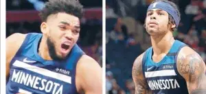 Towns y Russell, en veremos regresar hoy