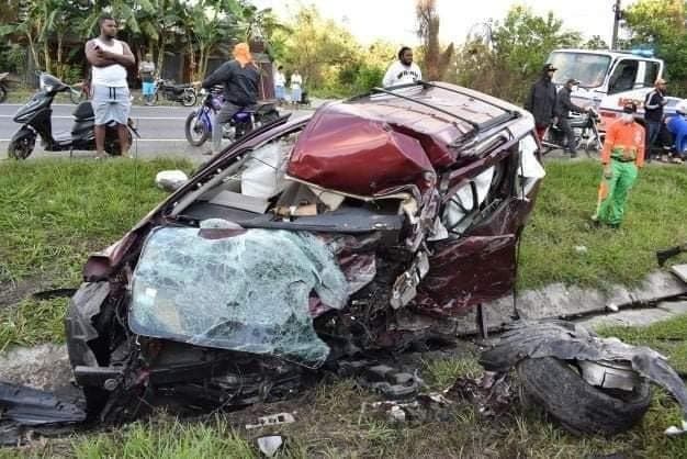 Dos muertos y cuatro heridos en accidente de tránsito próximo Villa Altagracia