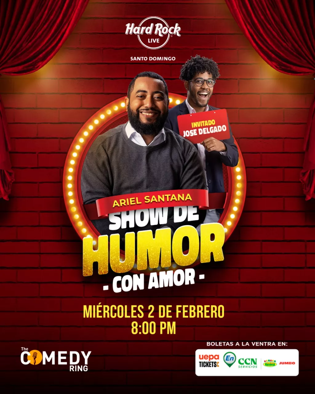 Ariel Santana anuncia show de humor en Hard Rock Café