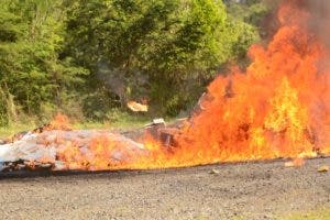 Autoridades incineran 1, 332 kilogramos de distintas drogas