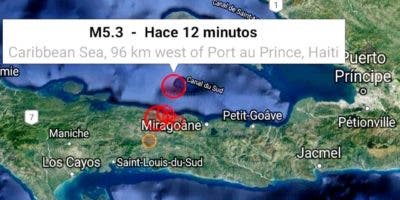 Haití: Terremoto de 5.3 registrado en los Nippes