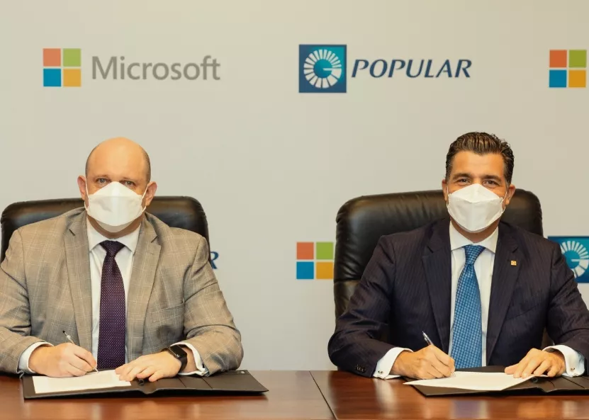 Banco Popular y Microsoft firman acuerdo